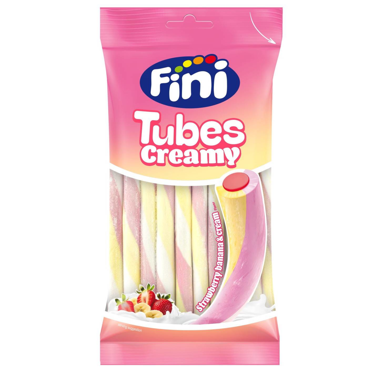 FINI Inside Out Rainbow Tubes Gummi Candies 125g