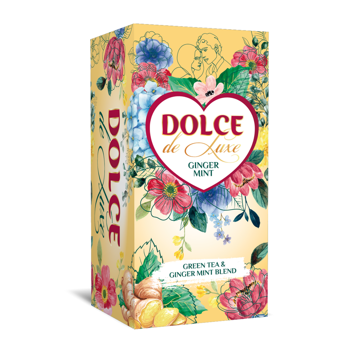 DOLCE DE LUXE Green Tea with Ginger & Mint Blend 50g