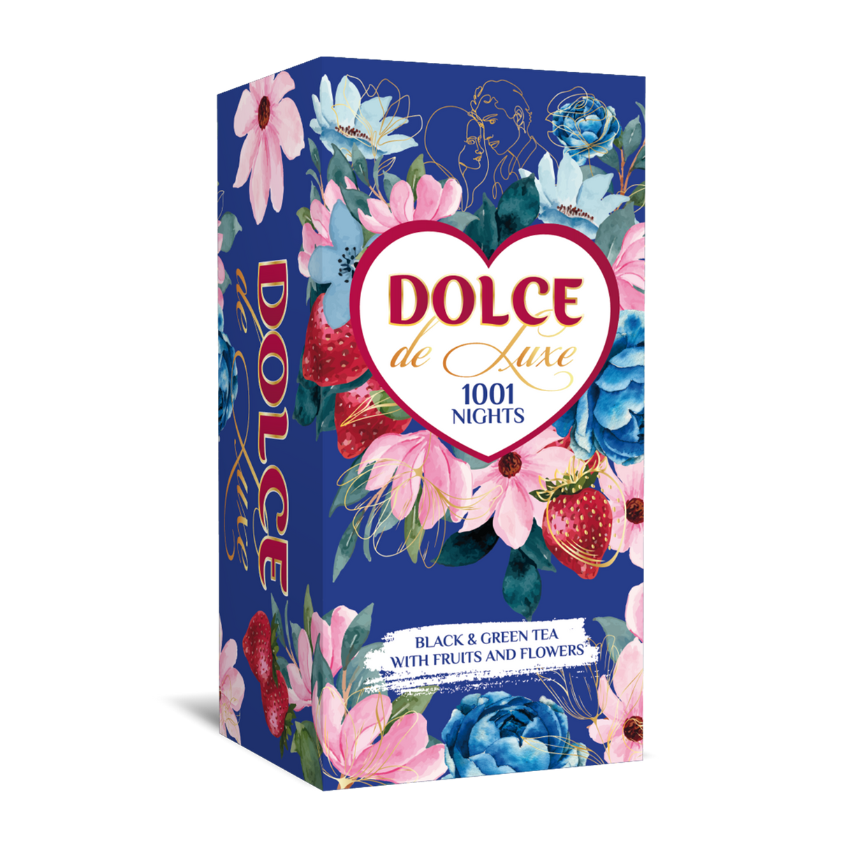 DOLCE DE LUXE 1001 Nights Black & Green Tea with Fruits and Flowers 50g