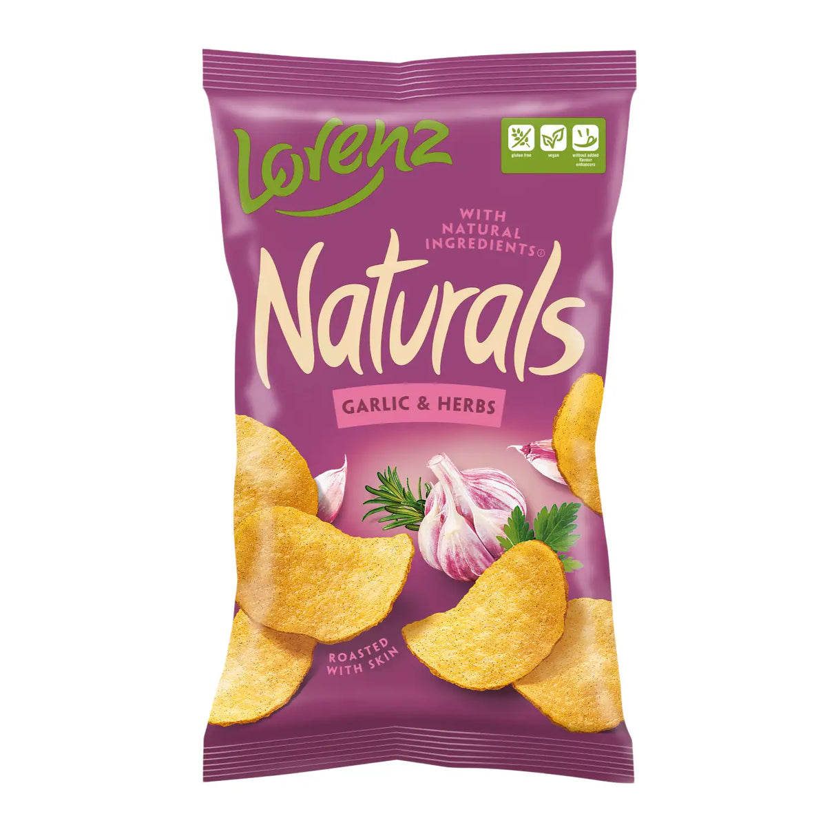 LORENZ NATURALS Garlic & Herbs Flavor Potato Chips 100g