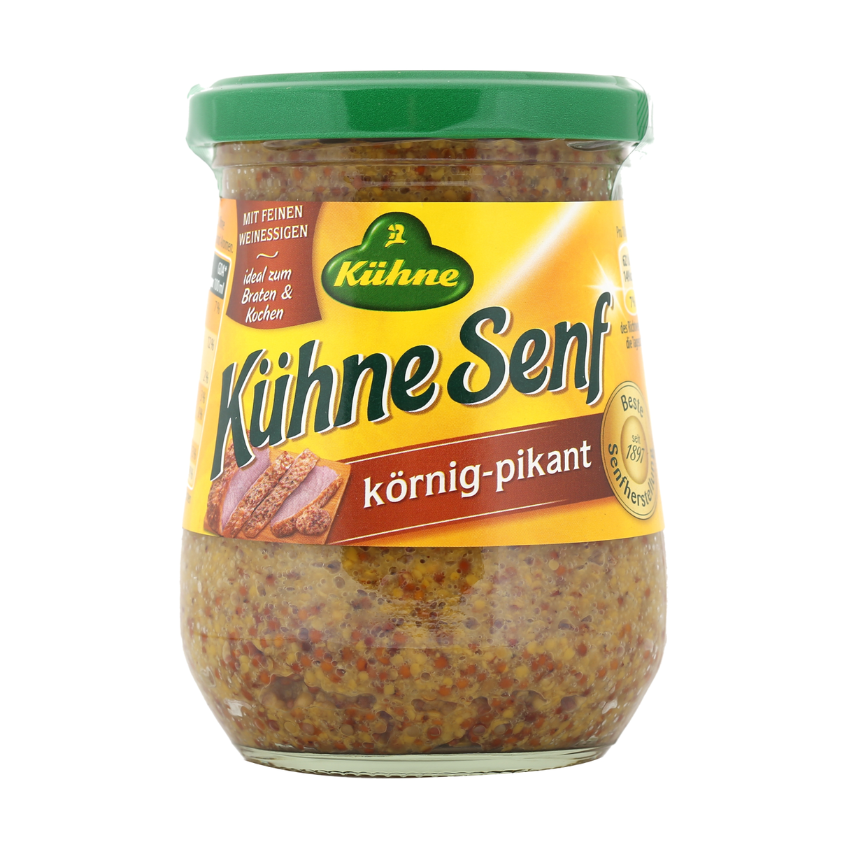 KUHNE Spicy Grainy Mustard 255g