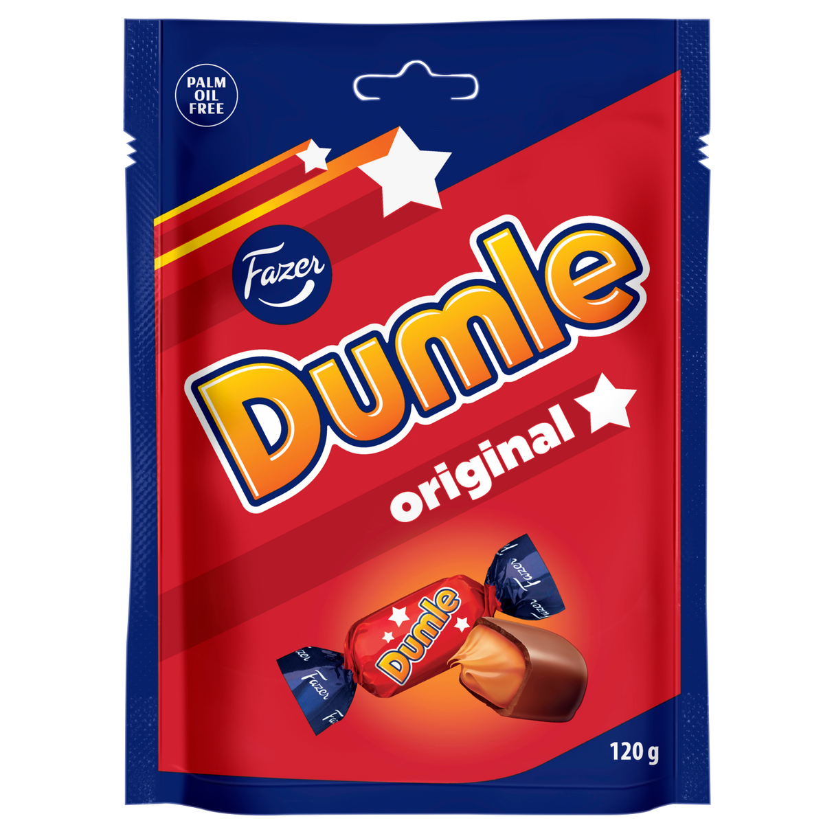 FAZER DUMLE Soft Toffee Sweets Covered with Milk Chocolate 120g 4.2oz