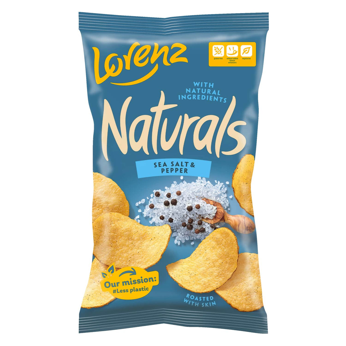 LORENZ NATURALS Sea Salt & Pepper Flavor Potato Chips 100g