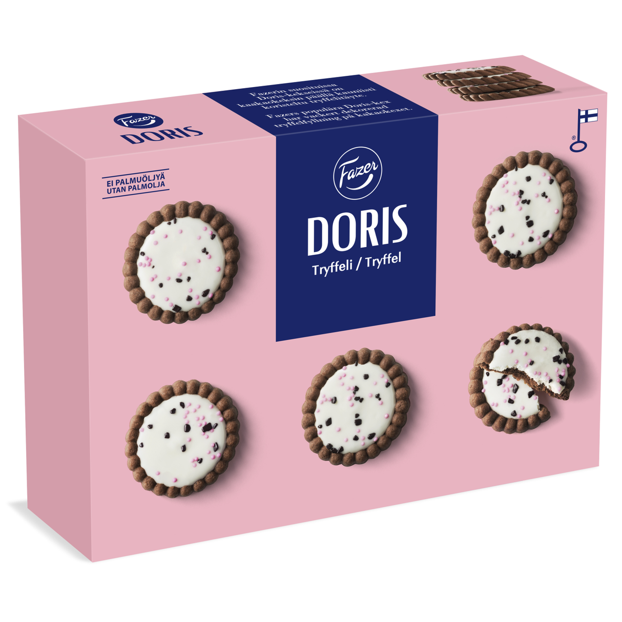 FAZER DORIS Cookies Sweet cream Filled Biscuits Box 250g 8.8oz