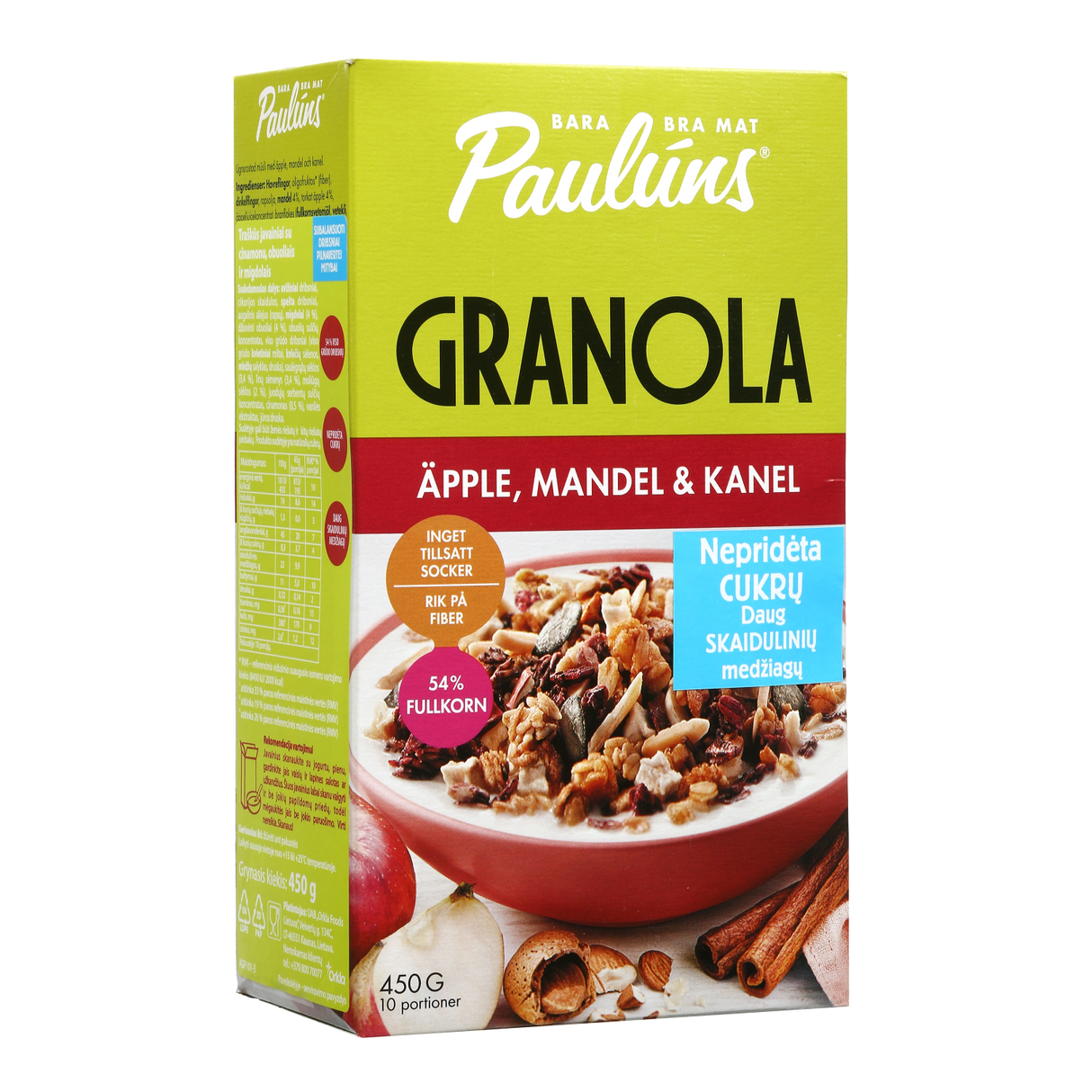 PAULUNS Granola with Apple & Cinnamon 450g