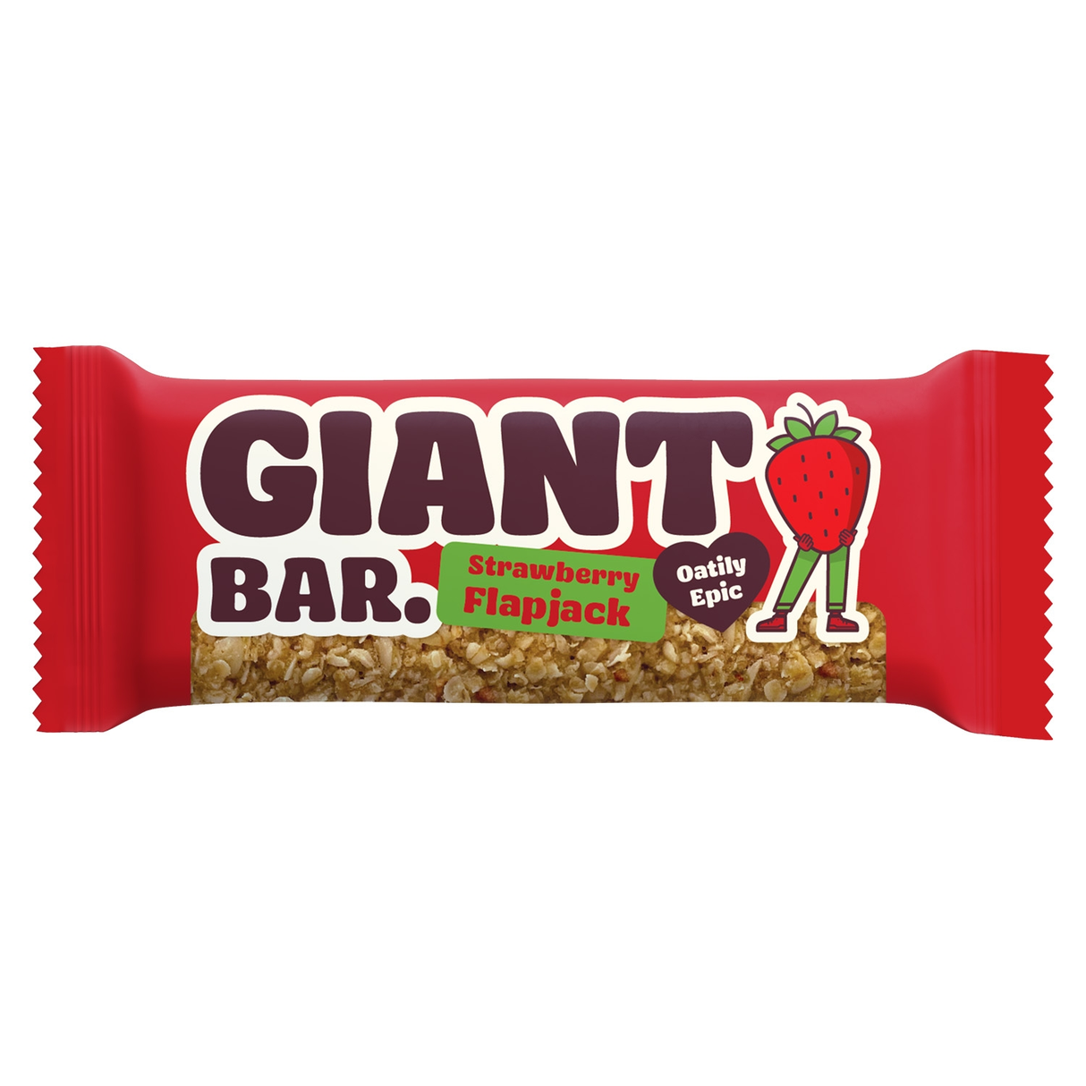MA BAKER GIANT BAR Strawberry Flavor Cereal Bar 90g