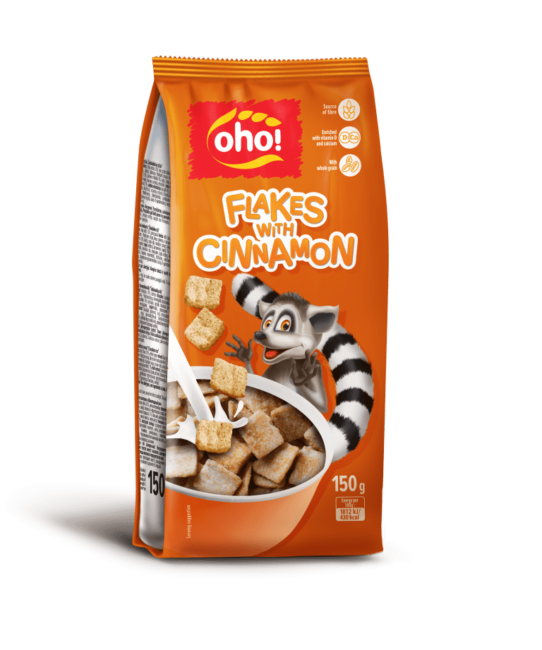 OHO! FLAKES WITH CINNAMON Breakfast Cereal 150g