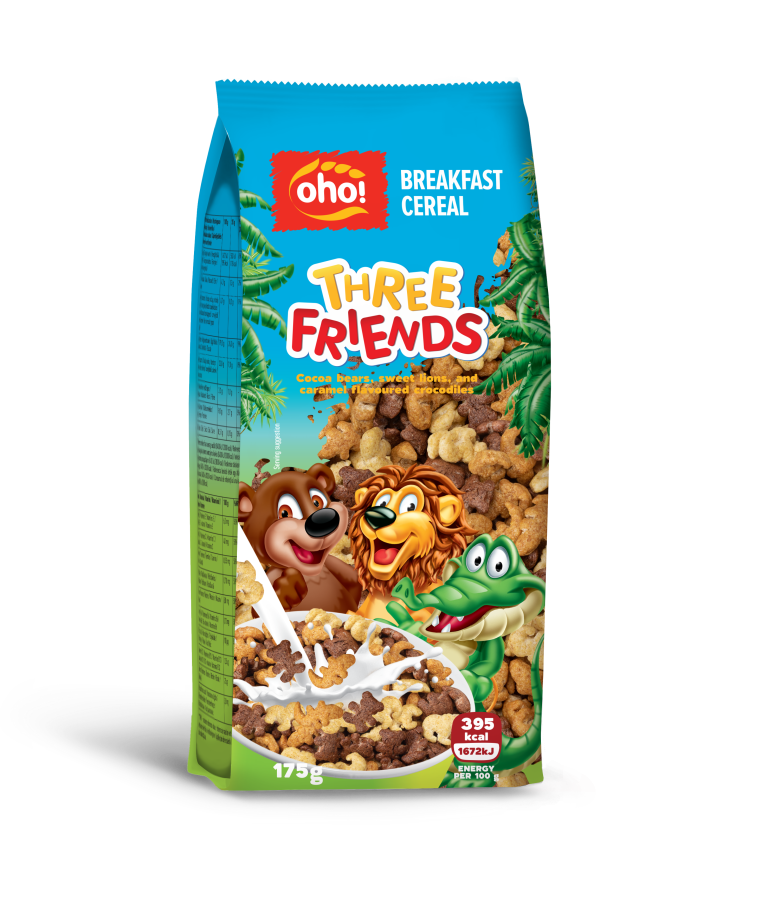 OHO! THREE FRIENDS Breakfast Cereal 175g