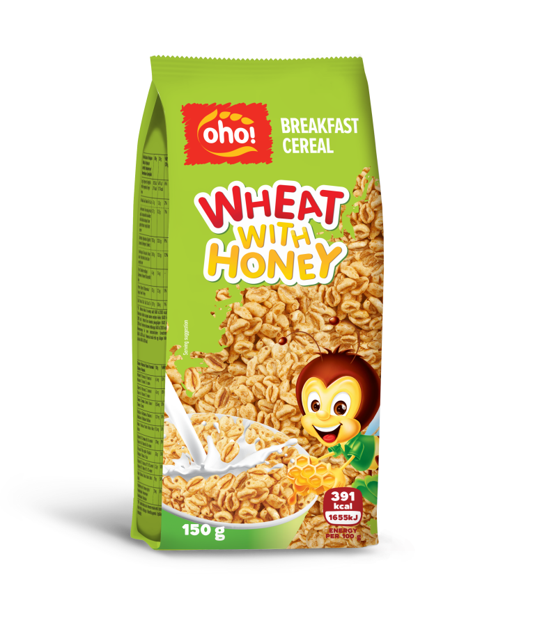 OHO! WHEAT WITH HONEY Breakfast Cereal 150g
