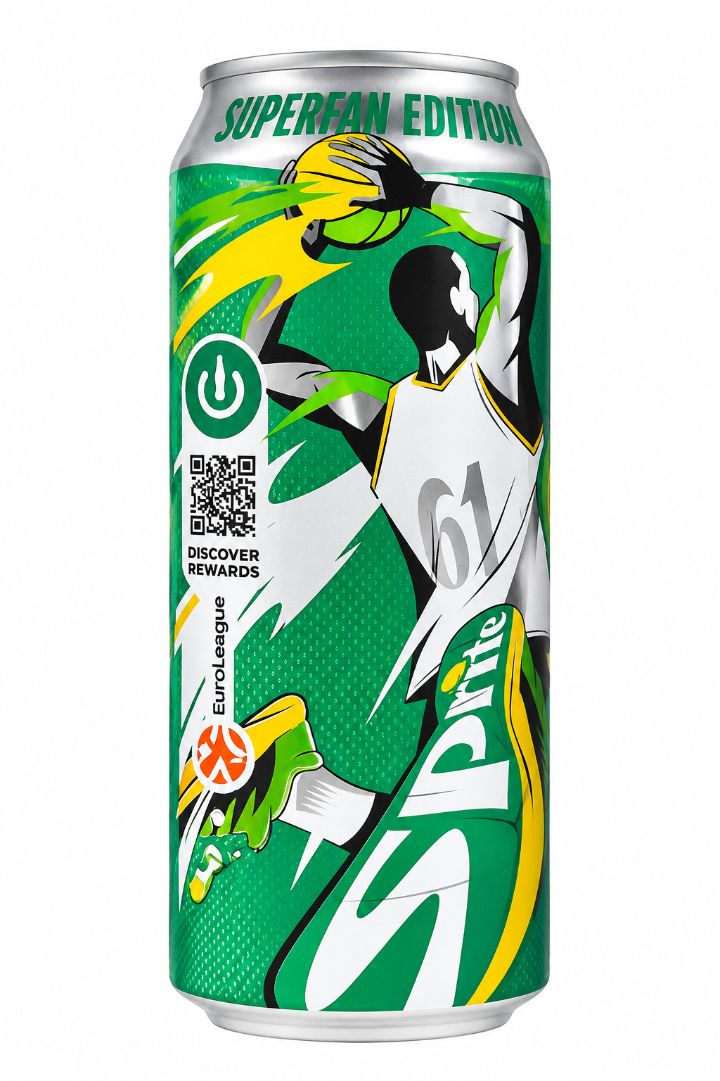 SPRITE EUROLEAGUE SUPERFAN EDITION Lemon Lime Soft Drink Can 500ml