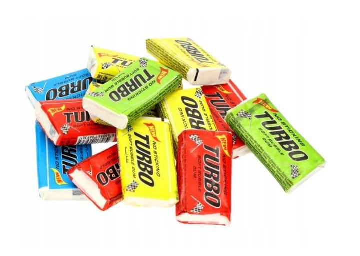 TURBO Bubble Gum Tutti Frutti Flavor (100 gums box)