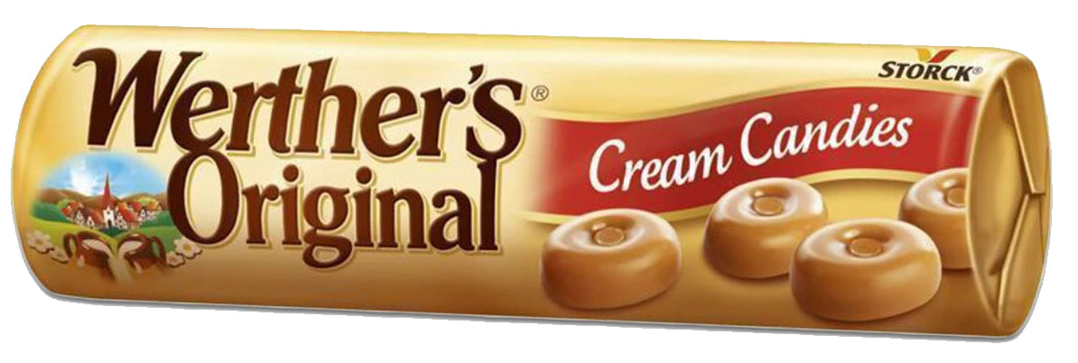 3 WERTHERS Original Butter Cream Candy Rolls 50g 1.76oz