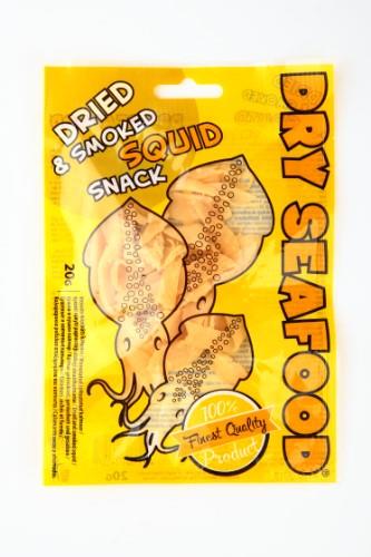 DRY SEAFOOD Dried & Smoked Squid Fish Snack 20g