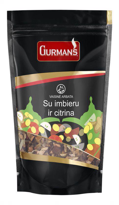 GURMANS Loose Fruit Tea with Ginger & Lemon 90g