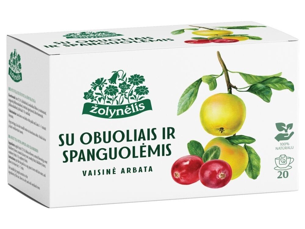 ŽOLYNĖLIS Natural Fruit Tea with Apple & Cranberries 50g