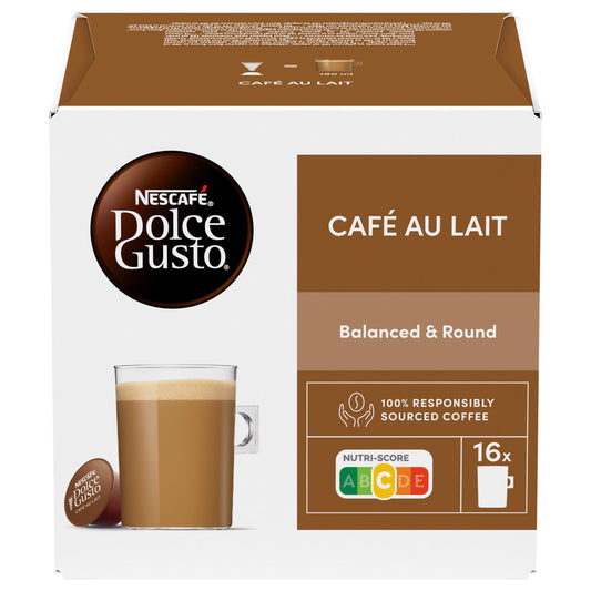 NESCAFE CAFE AU LAIT Coffee Capsules Pods for Dolce Gusto Machines 160g 5.6oz