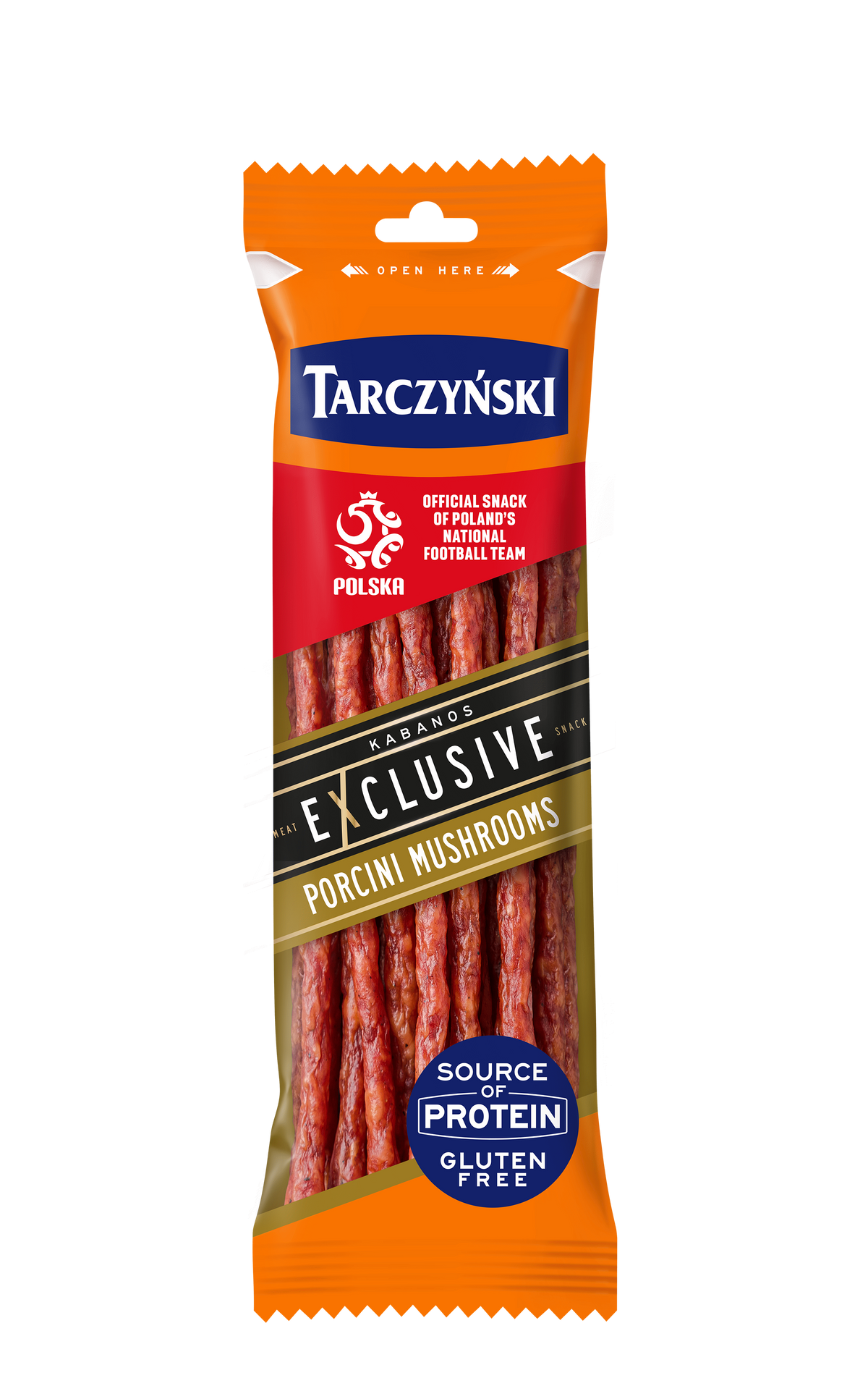 TARCZYNSKI PORCINI MUSHROOMS Hot Smoked Cabanossi Sausages 90g