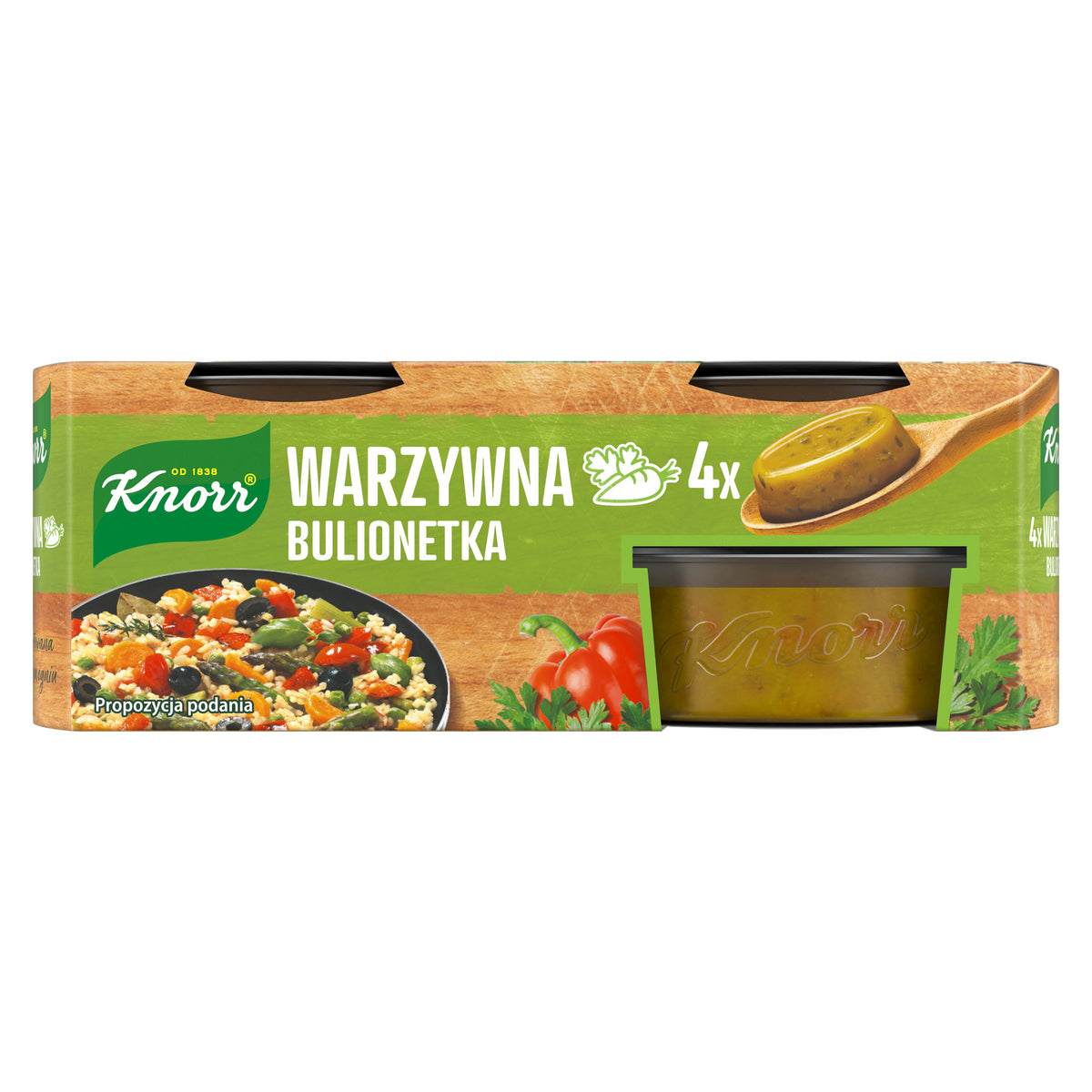 KNORR BULIONETTE VEGETABLE Broth Bouillon Soup Cubes 112g
