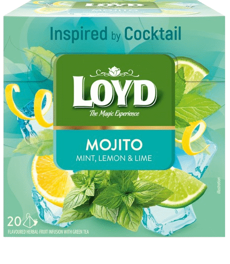 LOYD MOJITO Mint, Lemon & Lime Flavor Fruit Tea 34g