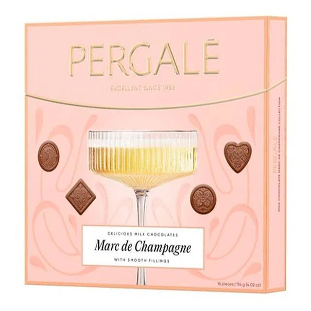 PERGALE Marc De Champagne Milk Chocolate Candies with Smooth Filling 114g 4oz