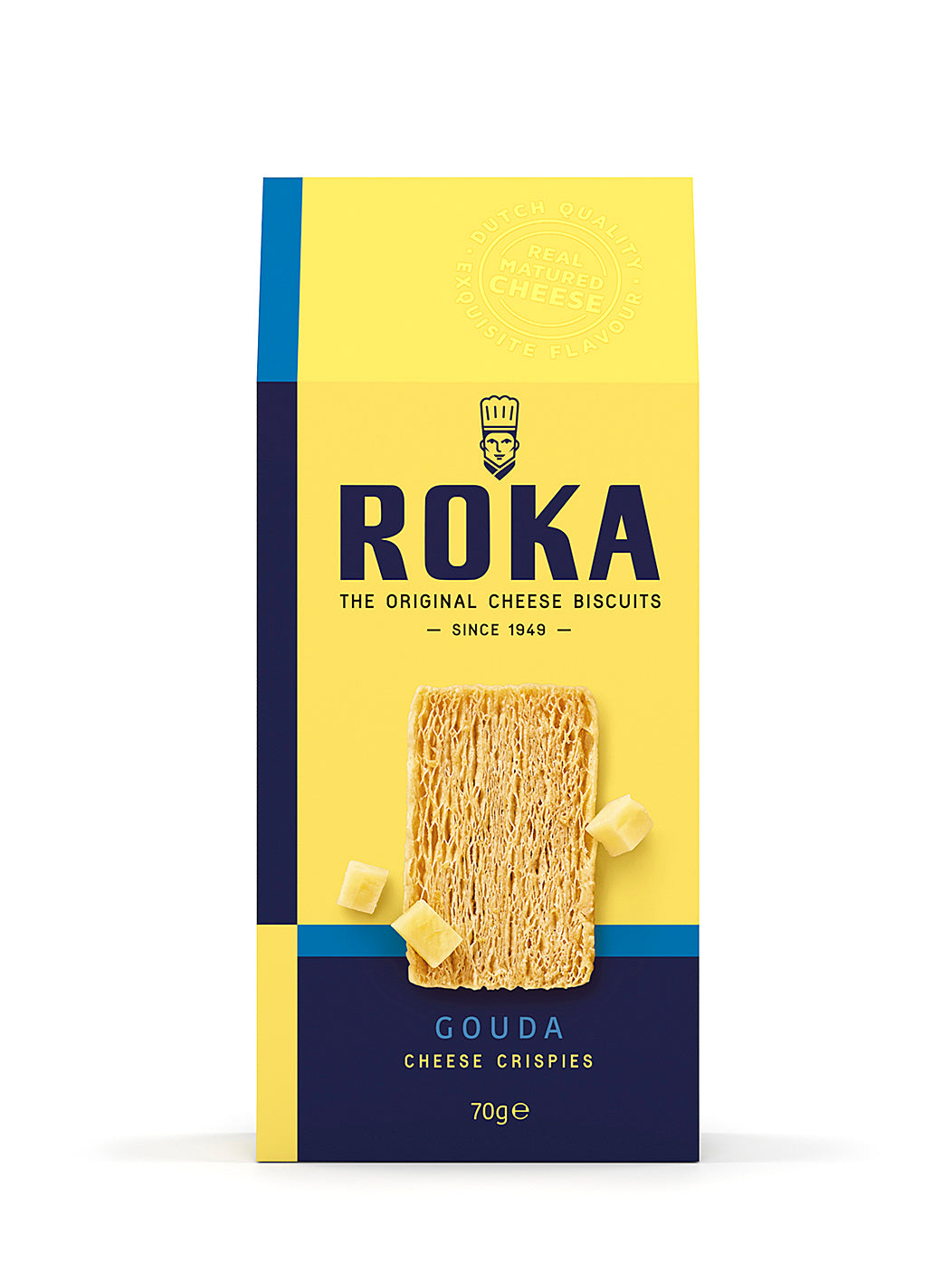 ROKA GOUDA Cheese Crispies Crackers Snacks 70g