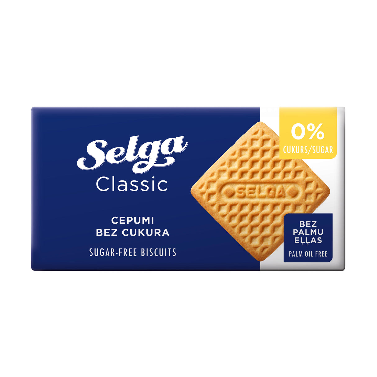SELGA Classic Sugar Free Cookies with Sweetener 180g