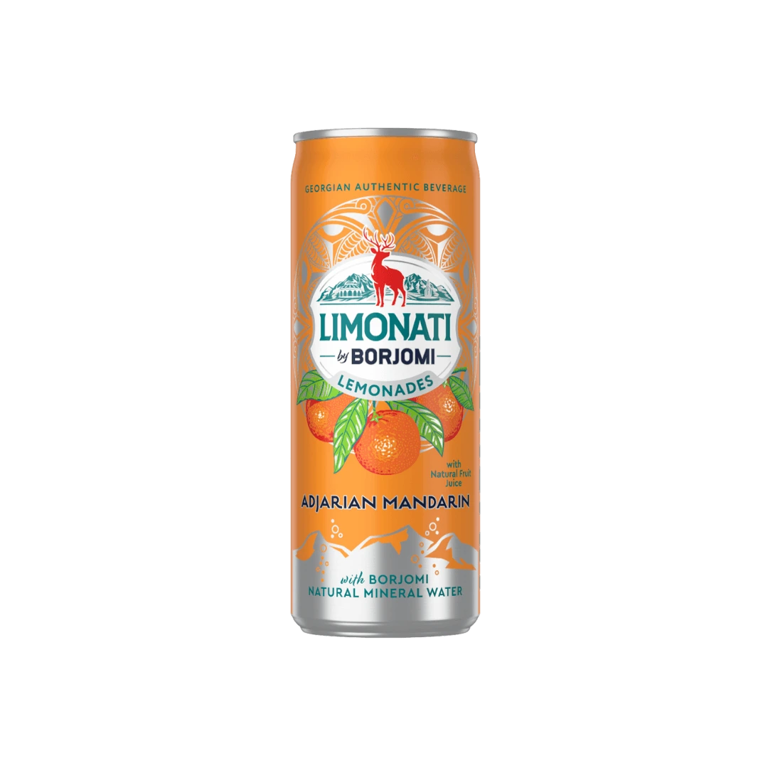 LIMONATI by BORJOMI Adjarian Mandarin Flavor Lemonade with Natural Mineral Water 330ml
