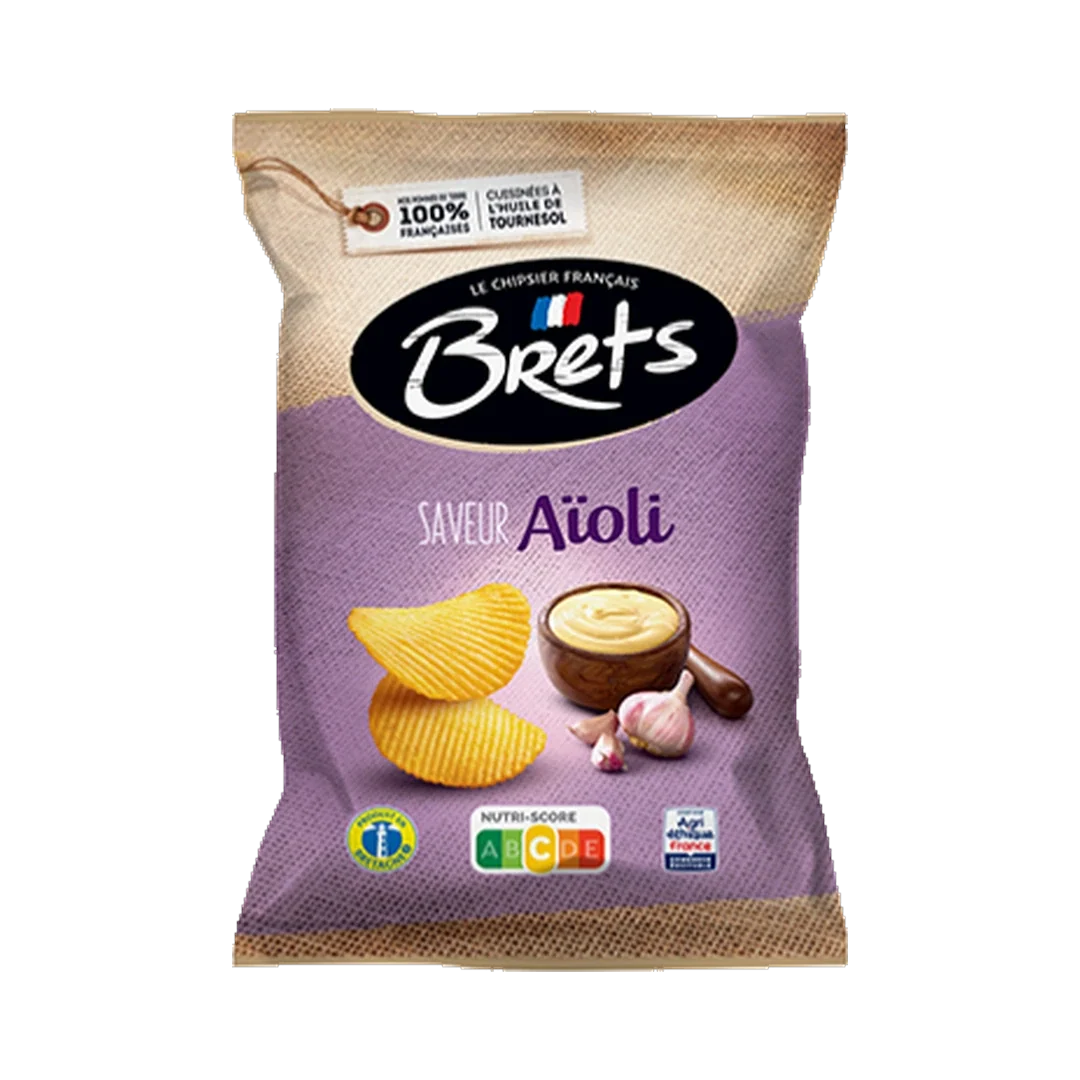 BRETS Aioli Sauce Flavor Potato Chips 125g