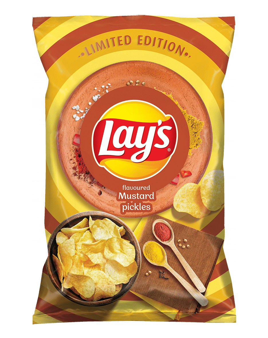 LAYS MUSTARD PICKLES Flavor Potato Chips 130g 4.6oz