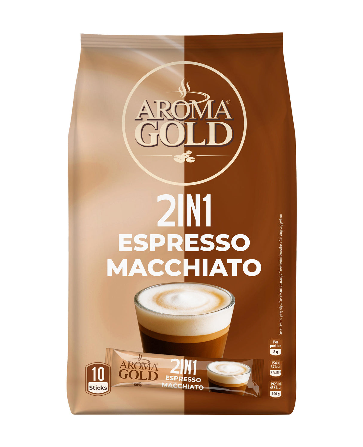 AROMA GOLD 2in1 ESPRESSO MACCHIATO Instant Coffee 80g