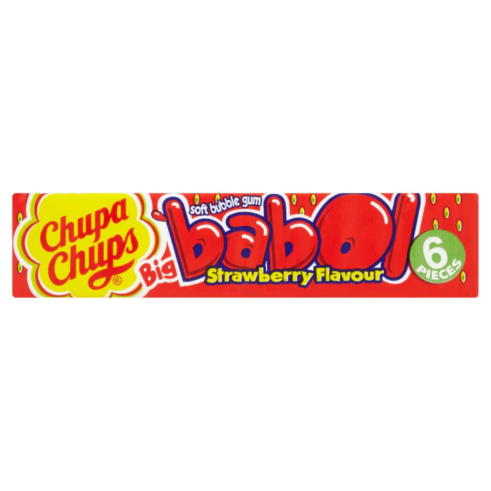 CHUPA CHUPS BIG BABOL Strawberry Flavor Bubble Gum 27.6g