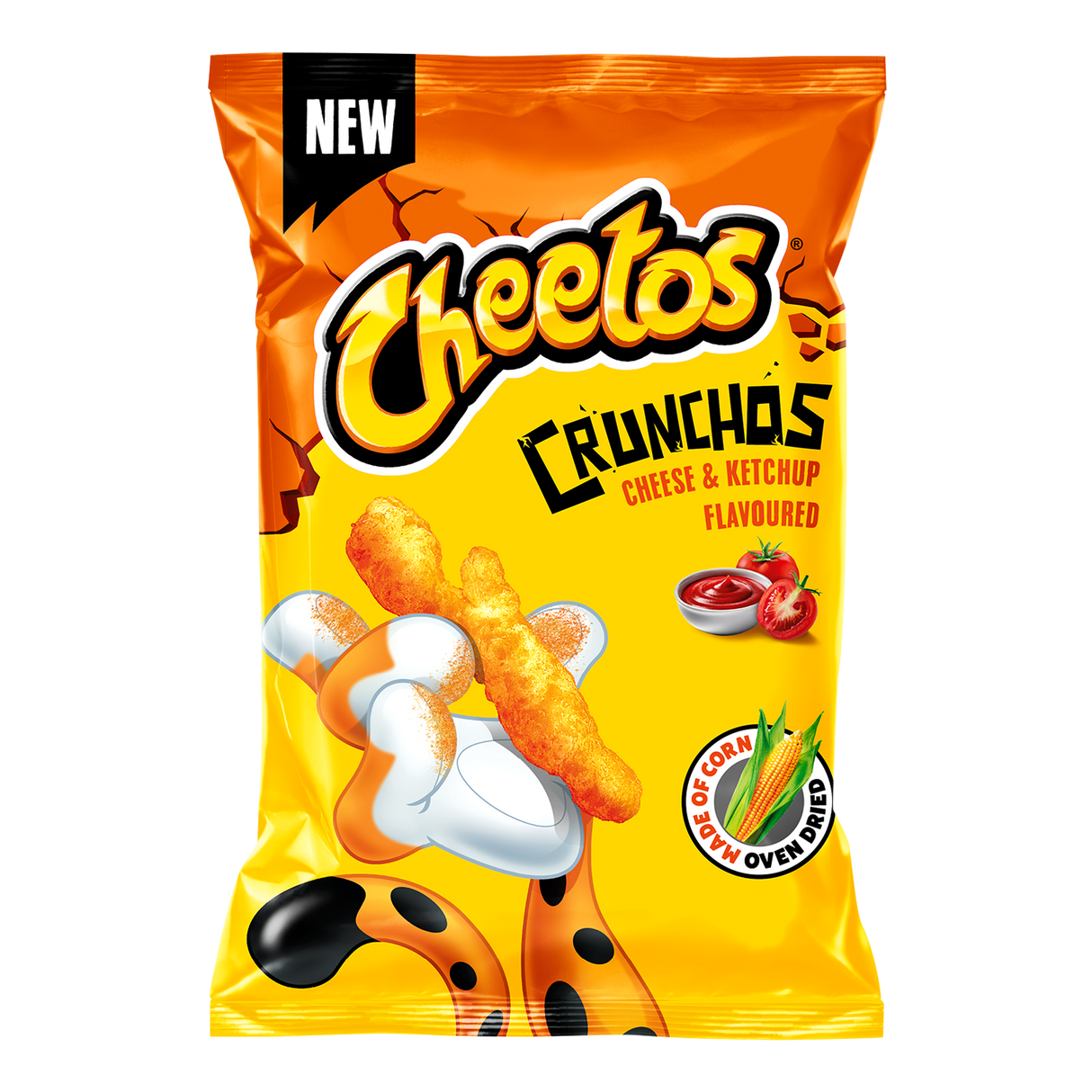 CHEETOS CRUNCHOS CHEESE & KETCHUP Flavor Puffed Snacks 165g 5.8oz