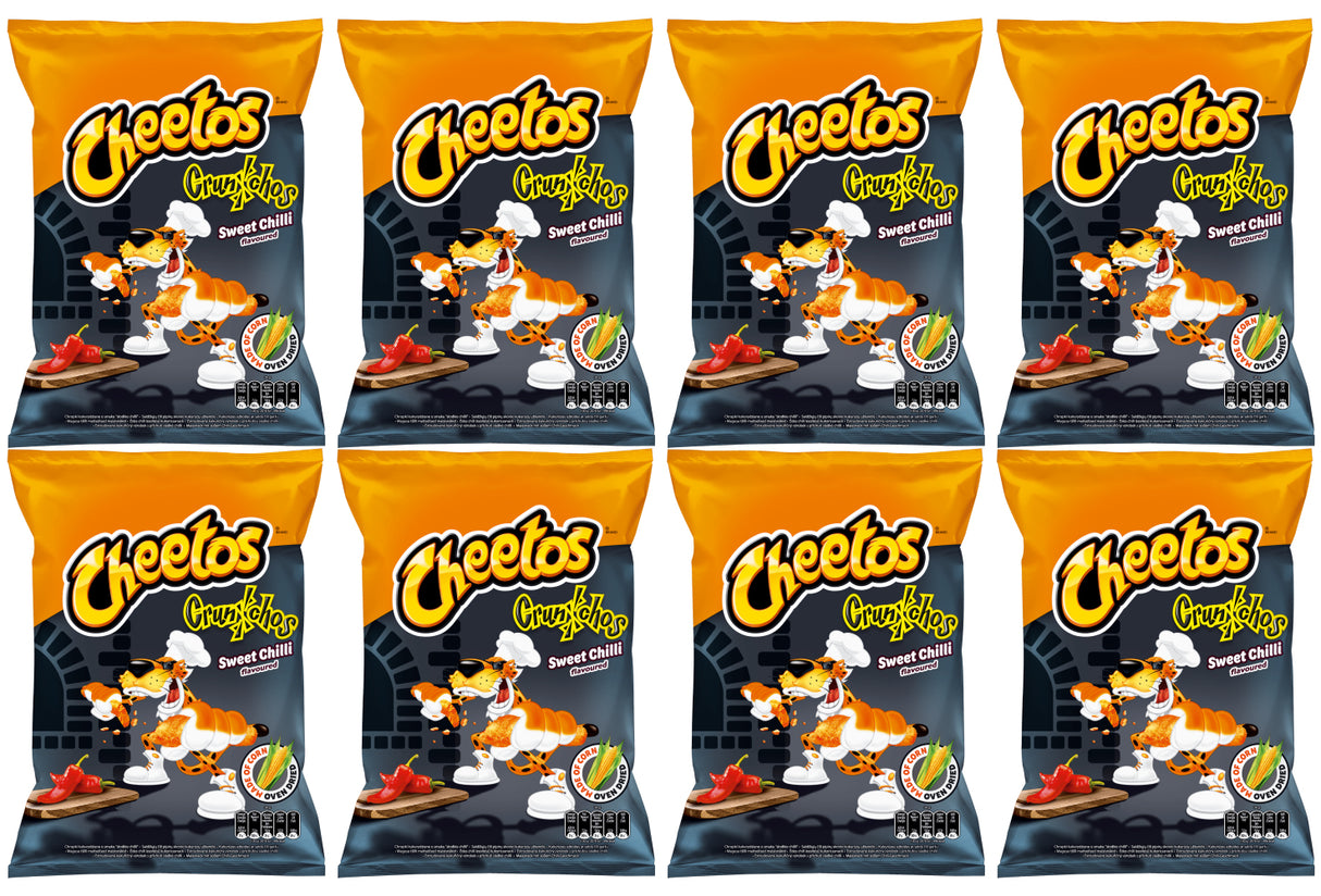 CHEETOS CRUNCHOS SWEET CHILLI Flavor Puffed Snacks 8 x 165g 5.8oz