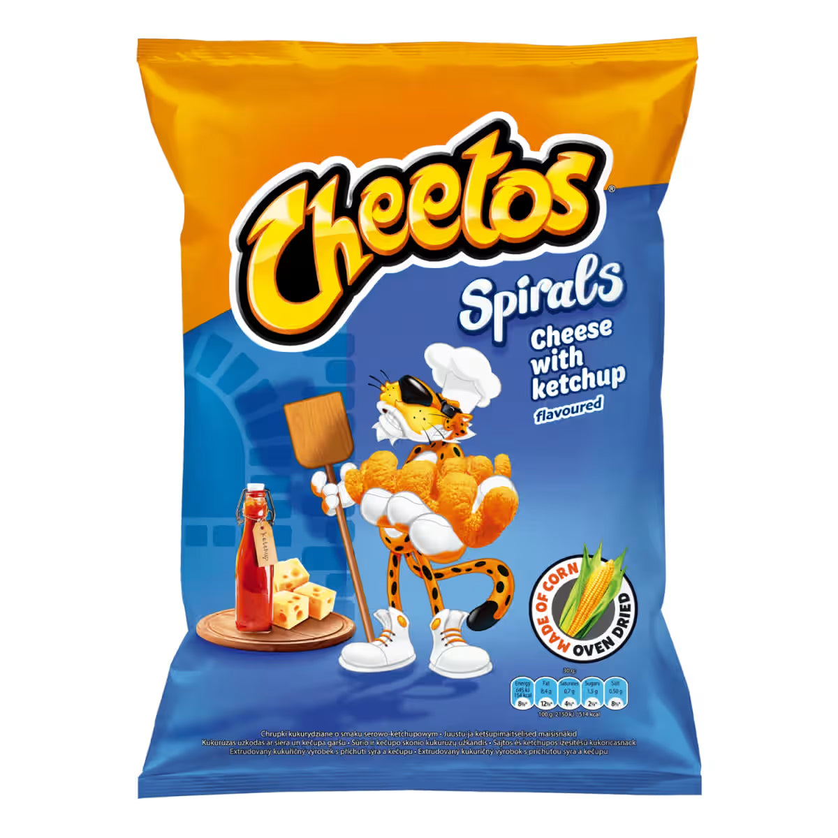 Cheetos Spirals Cheese with Ketchup Flavor Puffed Snacks 145g