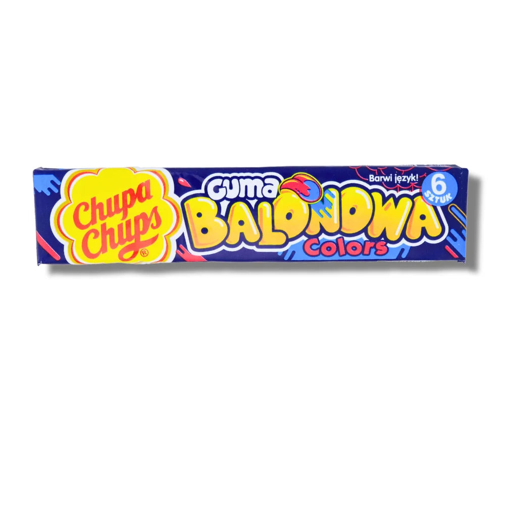 CHUPA CHUPS BALONOWA Colors Tongue Painter Bubble Gum 26.7g