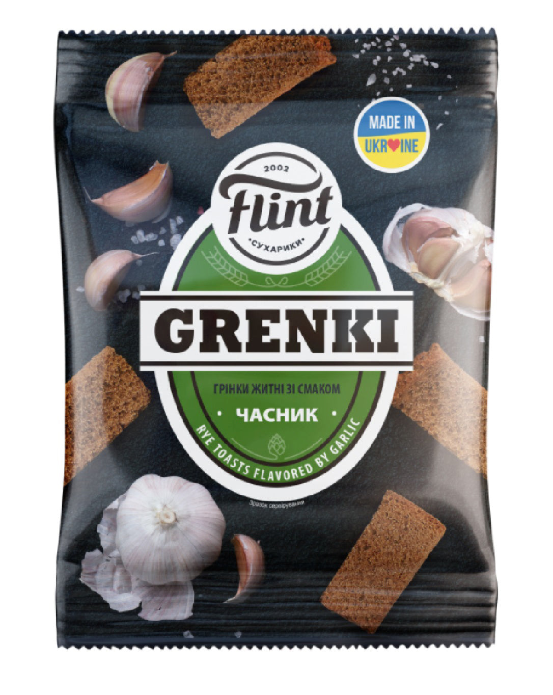 FLINT GRENKI Bread Snacks Garlic Flavor 80g