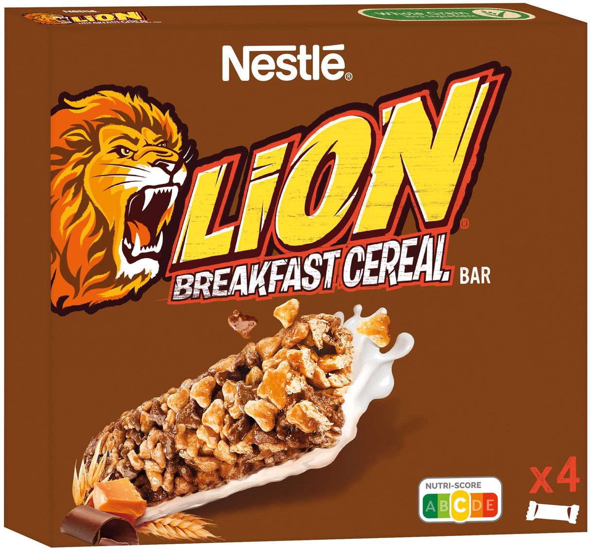 NESTLE LION Breakfast Cereal Bars Box 100g 3.5oz