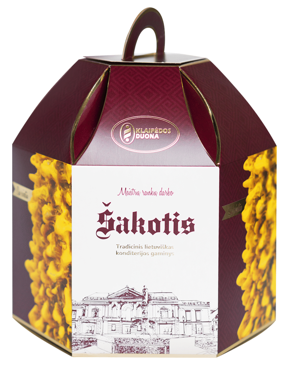 KLAIPĖDOS DUONA Cake Šakotis Traditional Lithuanian Tree Cake