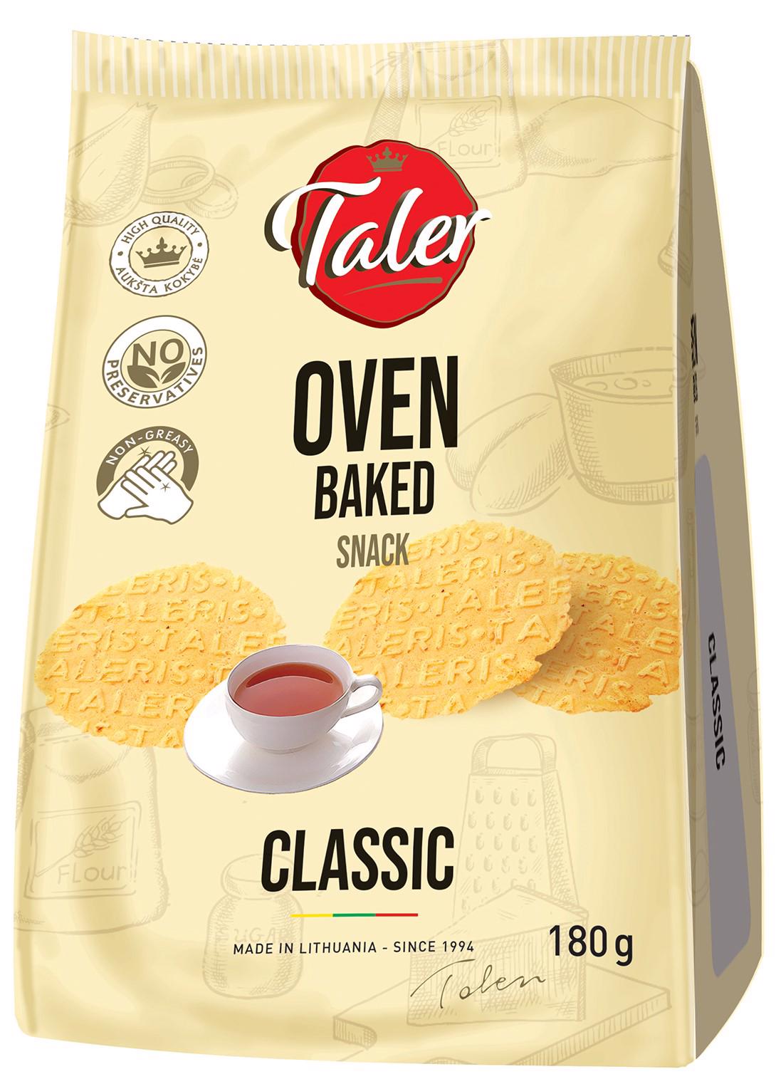 TALER Oven Baked Snack Cookie Chips Classic 180g