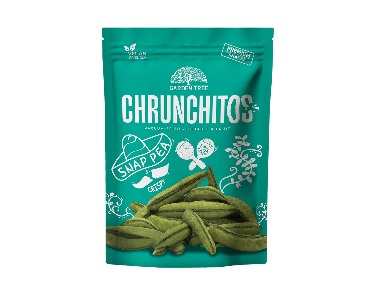 GARDEN TREE CHRUNCHITOS Vacuum-Fried Snap Peas Premium Snacks 45g