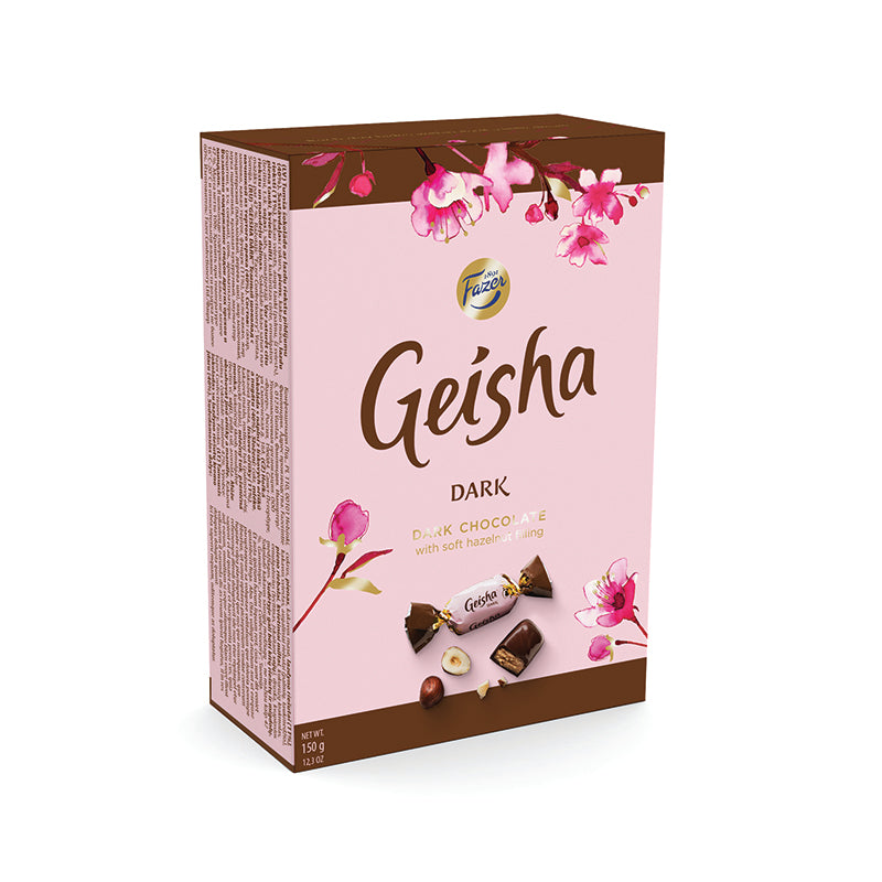 FAZER GEISHA Dark Chocolate Candies with Soft Hazelnut Filling 150g 5.3oz
