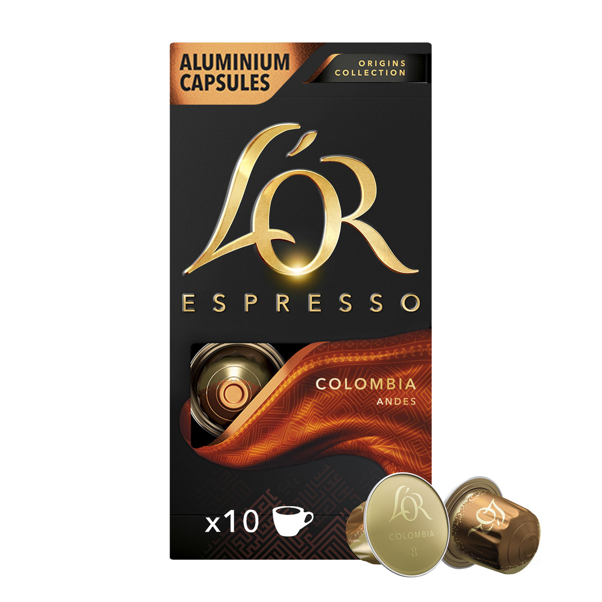 L'OR ESPRESSO COLOMBIA ANDES Coffee Capsules for Nespresso 52g