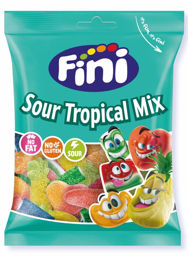 FINI SOUR TROPICAL MIX Sugar Coated Gummies 90g