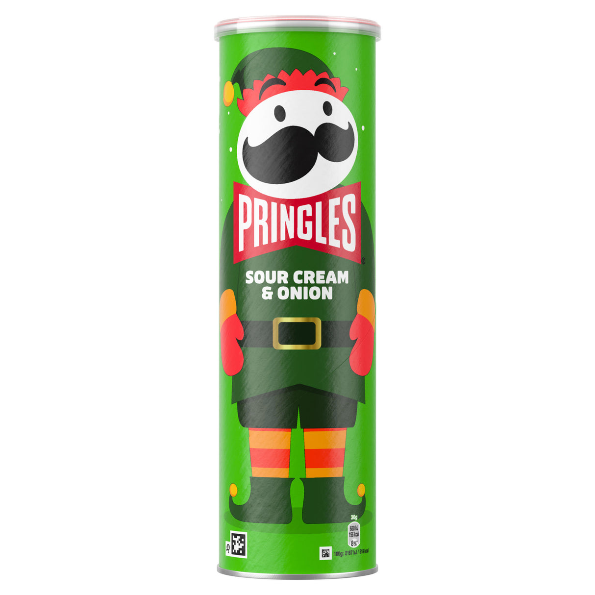 PRINGLES SOUR CREAM & ONION Flavor Festive Edition Potato Chips Tube 185g