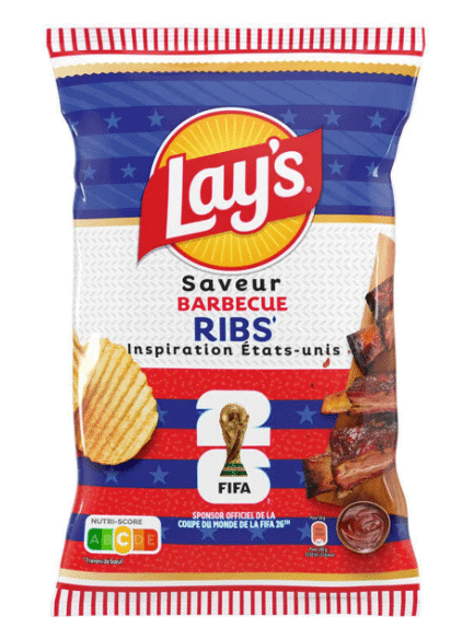 LAY'S SAVEUR BARBECUE RIBS Flavor Potato Chips 120g