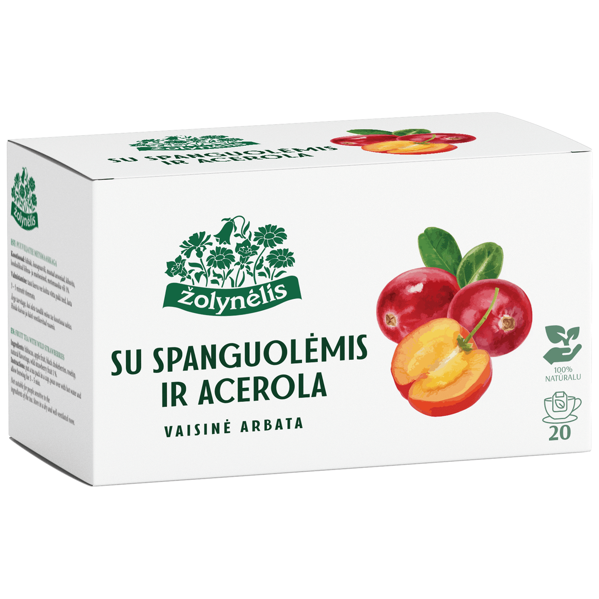 ŽOLYNĖLIS Natural Fruit Tea with Cranberries & Acerola 40g