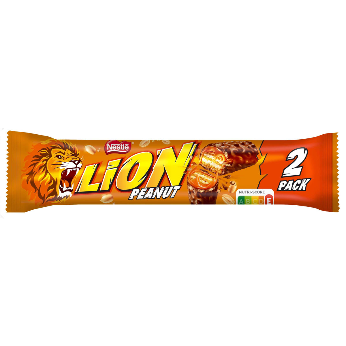 LION 2PACK Chocolate Bar with Peanuts, Wafer, Caramel & Crisps 62g