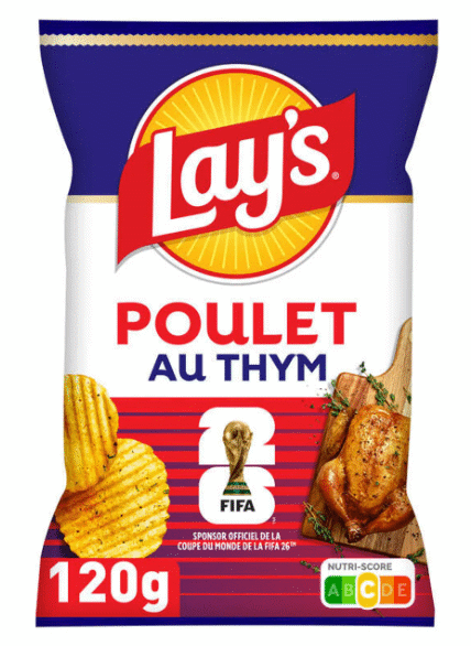 LAY'S SAVEUR POULET AU THYM Flavor Potato Chips 120g