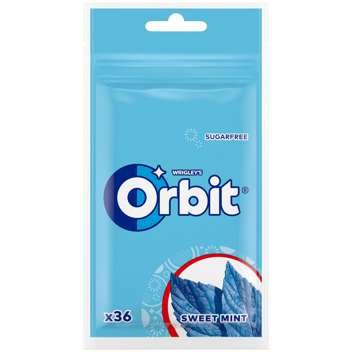 WRIGLEY'S ORBIT SWEET MINT Flavor Sugarfree Chewing Gum 50g