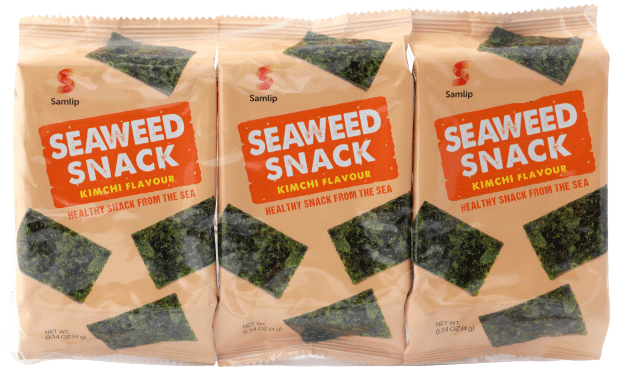 Samlip Seaweed Snack Kimchi Flavor 3 x 4g